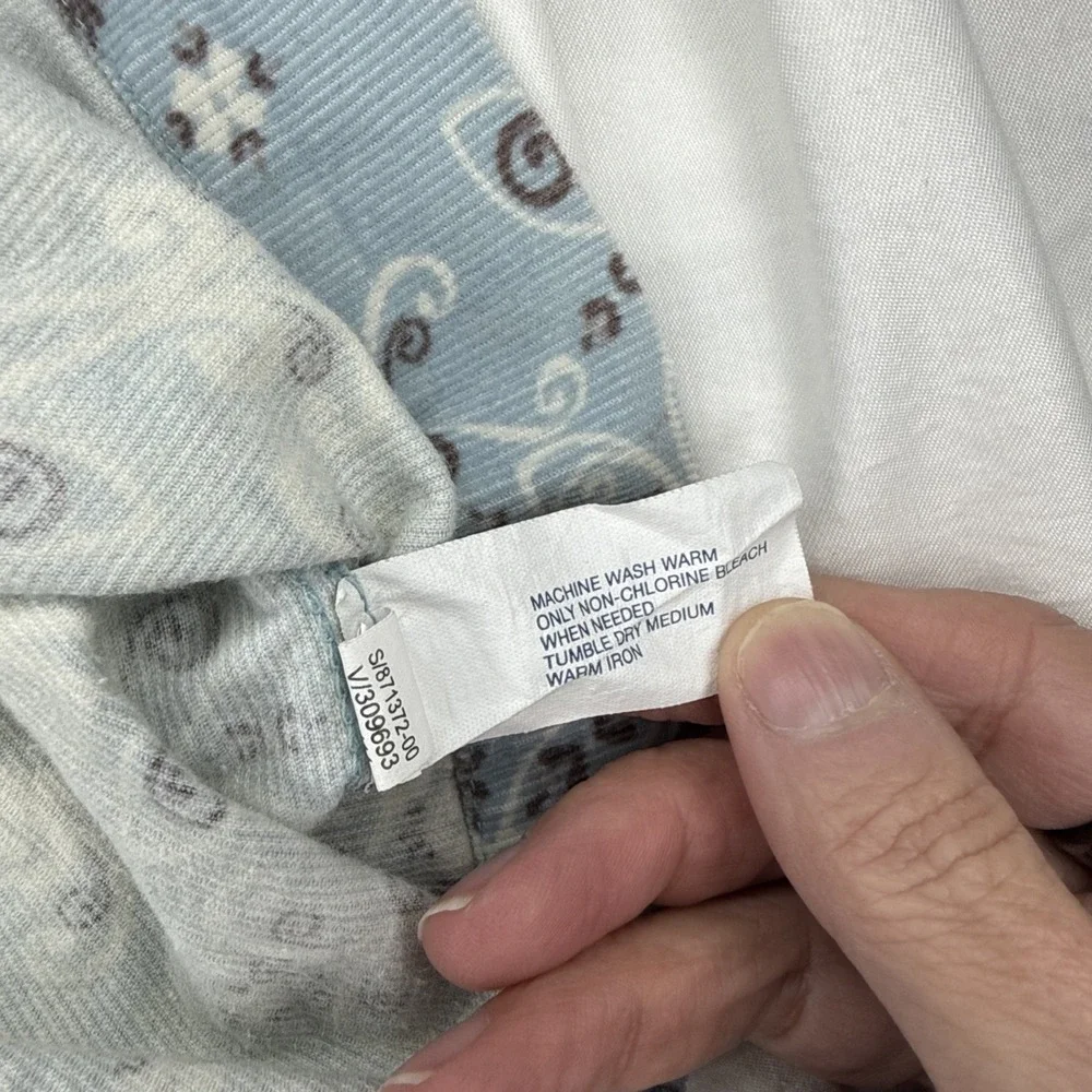 💙 BabyGap Blue Paisley Corduroy Dress | Cottage Core 3T - Picture 6 of 9